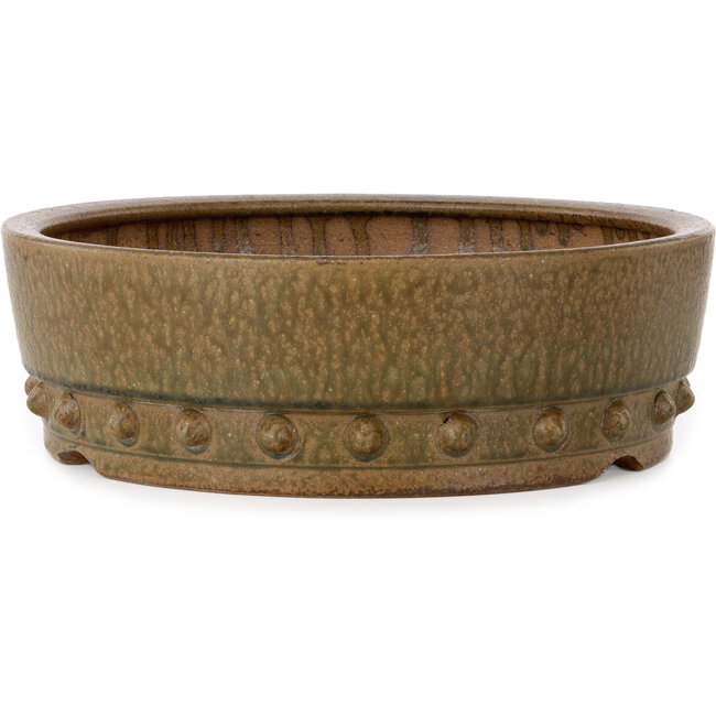 Pot à bonsaï rond non émaillé d'Itouen - 308 x 308 x 100 mm