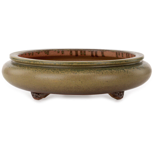 Runder grüner Bonsai-Topf von Itouen – 308 x 308 x 100 mm