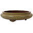 Round green bonsai pot by Itouen - 308 x 308 x 100 mm