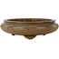 Round green bonsai pot by Itouen - 308 x 308 x 100 mm
