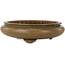 Round green bonsai pot by Itouen - 308 x 308 x 100 mm