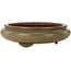 Round green bonsai pot by Itouen - 308 x 308 x 100 mm