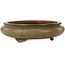 Round green bonsai pot by Itouen - 308 x 308 x 100 mm