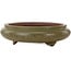 Round green bonsai pot by Itouen - 308 x 308 x 100 mm