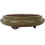 Round green bonsai pot by Itouen - 308 x 308 x 100 mm