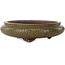 Round green bonsai pot by Itouen - 308 x 308 x 100 mm