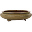 Round green bonsai pot by Itouen - 308 x 308 x 100 mm