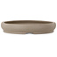 Round unglazed bonsai pot by Itouen - 308 x 308 x 100 mm