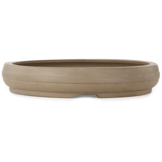 Ito(u)en 308 mm round unglazed bonsai pot by Itouen, Japan