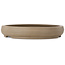 Round unglazed bonsai pot by Itouen - 308 x 308 x 100 mm