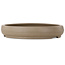 Round unglazed bonsai pot by Itouen - 308 x 308 x 100 mm
