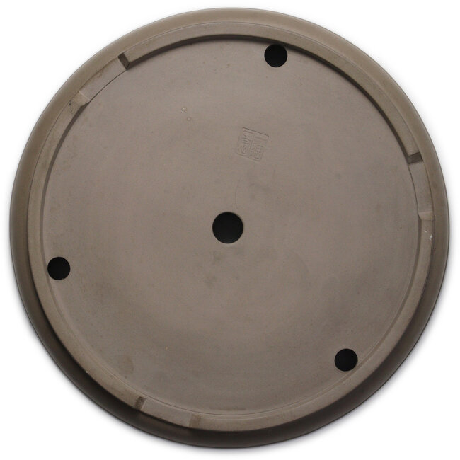 Round unglazed bonsai pot by Itouen - 308 x 308 x 100 mm