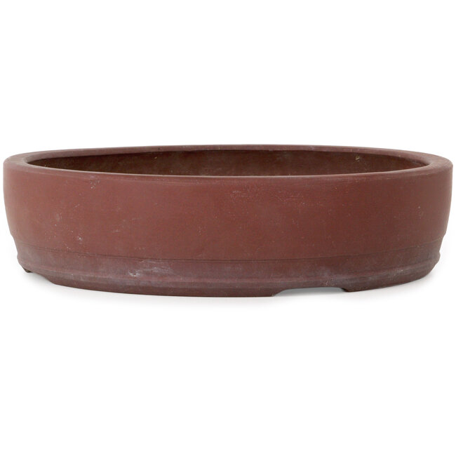 Ronde, ongeglazuurde bonsaipot - 285 x 285 x 70 mm