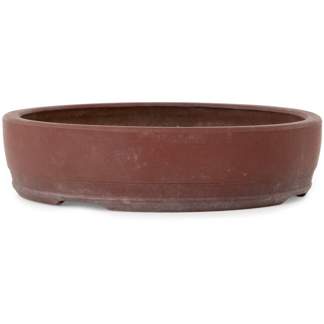 Ronde, ongeglazuurde bonsaipot - 285 x 285 x 70 mm