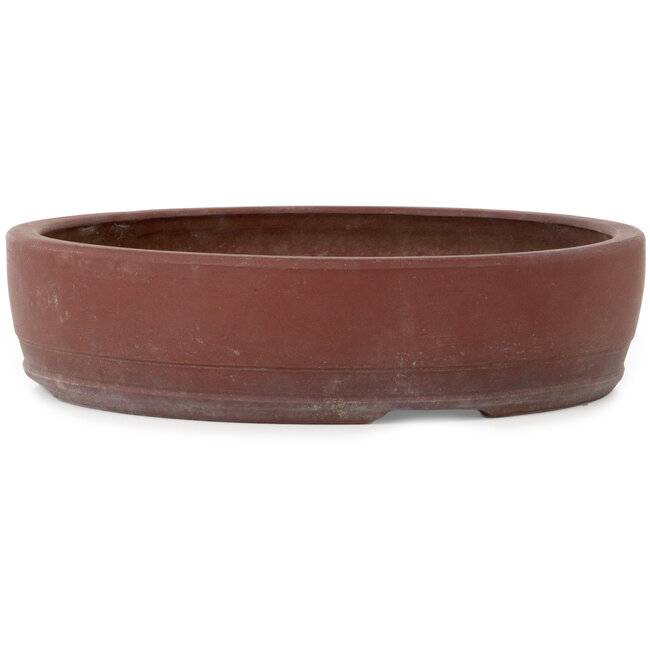 Round unglazed bonsai pot - 285 x 285 x 70 mm