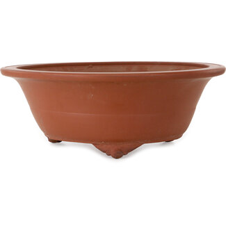 Ronde, ongeglazuurde pot van 460 mm uit Japan.