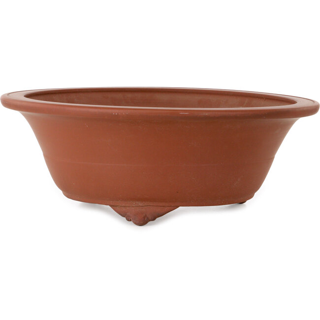 Round unglazed bonsai pot - 460 x 460 x 170 mm