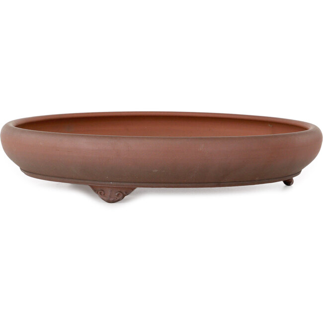 Pot à bonsaï rond non émaillé d'Itouen - 350 x 350 x 70 mm
