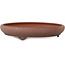 Maceta redonda sin esmaltar para bonsái de Itouen - 350 x 350 x 70 mm