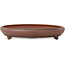 Round unglazed bonsai pot by Itouen - 350 x 350 x 70 mm