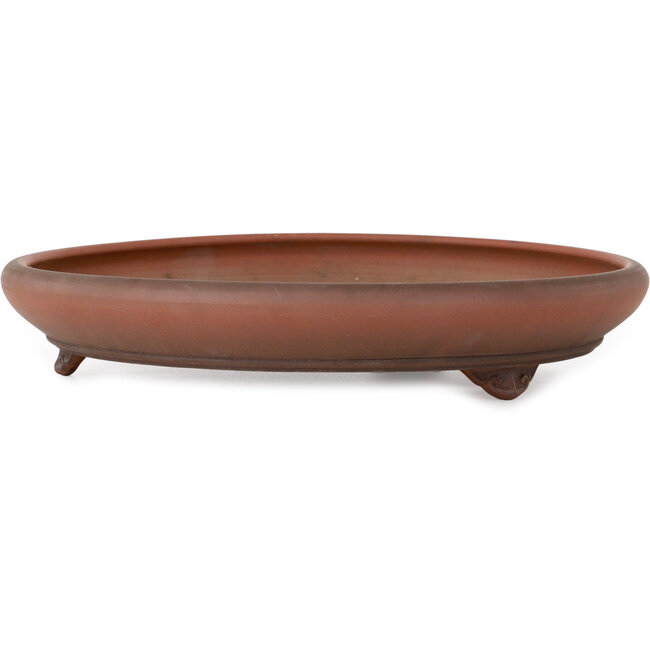 Pot à bonsaï rond non émaillé d'Itouen - 350 x 350 x 70 mm