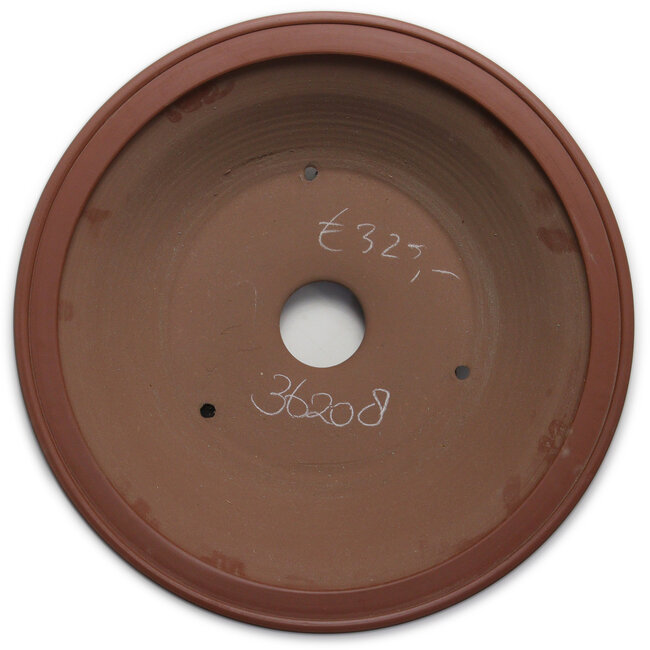 Ronde, ongeglazuurde bonsaipot - 460 x 460 x 170 mm