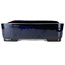 Rectangular blue bonsai pot by Kakuzan - 545 x 430 x 115 mm
