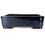Pot à bonsaï rectangulaire bleu de Kakuzan - 545 x 430 x 115 mm