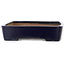 Rectangular blue bonsai pot by Yamafusa - 410 x 310 x 72 mm