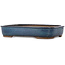 Pot à bonsaï rectangulaire bleu sarcelle de Hekisui - 413 x 320 x 75 mm