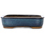 Rectangular teal bonsai pot by Hekisui - 413 x 320 x 75 mm