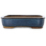 Rectangular teal bonsai pot by Hekisui - 413 x 320 x 75 mm