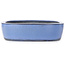 Pot à bonsaï rectangulaire bleu - 435 x 340 x 90 mm