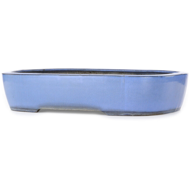 Rectangular blue bonsai pot - 435 x 340 x 90 mm