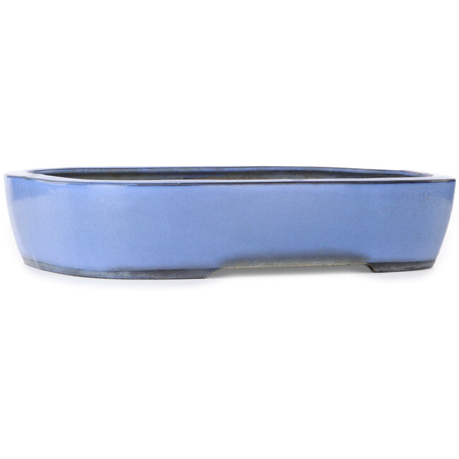 Rechthoekige blauwe bonsaipot - 435 x 340 x 90 mm