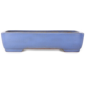  Yamafusa - Takehiko Koie Maceta rectangular azul para bonsái de 405 mm de Yamafusa, Tokoname, Japón