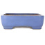 Rectangular blue bonsai pot by Yamafusa - 405 x 305 x 90 mm