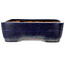 Maceta rectangular azul para bonsái de Yamafusa - 418 x 315 x 95 mm