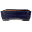 Vaso bonsai rettangolare blu di Yamafusa - 418 x 315 x 95 mm