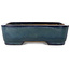 Pot à bonsaï rectangulaire bleu de Yamafusa - 470 x 340 x 102 mm