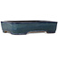 Rechteckiger blauer Bonsai-Topf von Yamafusa – 470 x 340 x 102 mm