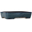 Rectangular blue bonsai pot by Yamafusa - 470 x 340 x 102 mm