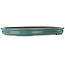 Ovale blauwgroene bonsaipot van Seizan (Reihou, Kataoka Katsushi, meester Seizan oven) - 650 x 460 x 65 mm