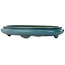 Oval blue-green bonsai pot by Seizan (Reihou, Kataoka Katsushi, master Seizan kiln) - 540 x 410 x 95 mm