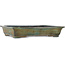 Rectangular green bonsai pot by Koyou - 525 x 435 x 105 mm