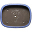 Pot à bonsaï rectangulaire bleu - 435 x 340 x 90 mm