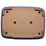 Pot à bonsaï rectangulaire bleu par Seizan (Reihou, Kataoka Katsushi, maître four Seizan) - 415 x 302 x 108 mm
