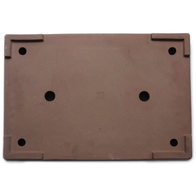 Pot à bonsaï rectangulaire turquoise clair de Kakuzan - 605 x 410 x 100 mm