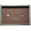 Pot à bonsaï rectangulaire turquoise clair de Kakuzan - 605 x 410 x 100 mm