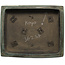 Rectangular green bonsai pot by Koyou - 525 x 435 x 105 mm